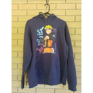 "Naruto" Blue Hoodie Sweat Shirt - Size: Large